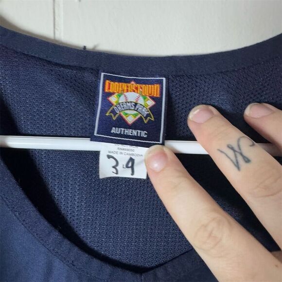 Cooperstown Dreams Park Men's Blue Pullover Windbreaker Jacket Size Large - Picture 5 of 8